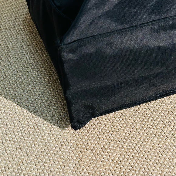 RARE Chanel 1991 Jumbo XL CC Logo Black White 14K Gold GST Shopping Tote Bag - Picture 9 of 12